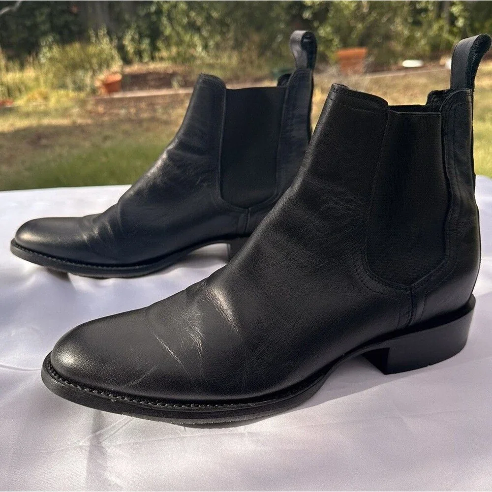 8 M Cody James 1978 Line Men'S Franklin Chelsea Ankle Boot Black Leather